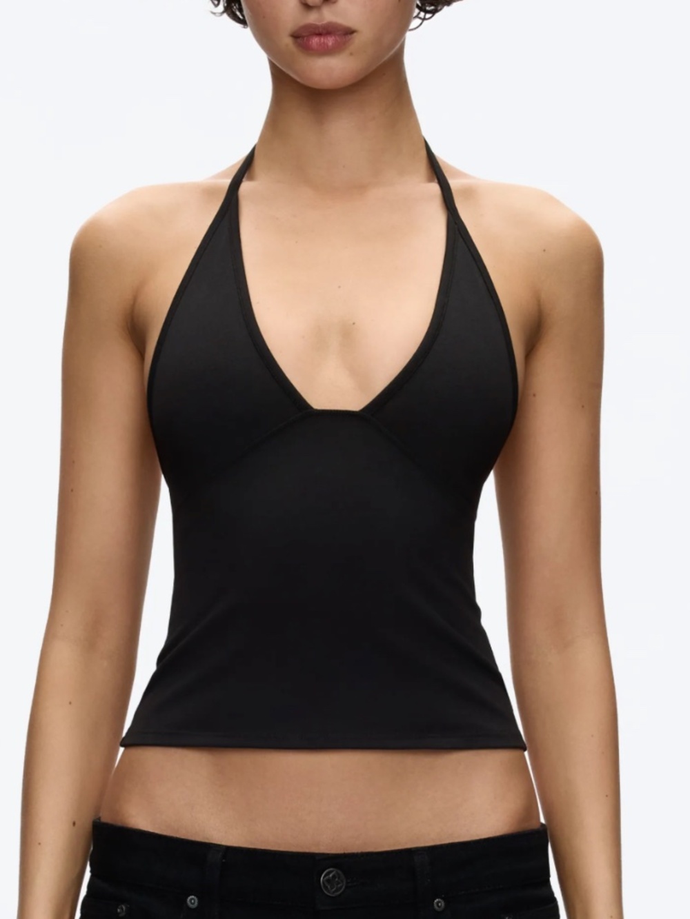 Tank Air Dip Halter Black Medium NWT